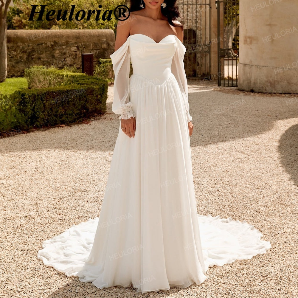 long sleeve crepe wedding dress Off-the-Shoulder – heuloria Anastasia Knit Dress Large girls cotton eyelet maxi dress Discover timeless elegance with shoe size:9.5