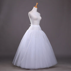 A-Line Slip Floor-Length 3 Tiers Petticoats for  A Line Style for bride