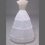 A-Line Slip Ankle-Length 1 Tiers Petticoats A Line Style underskirt 3 loops for bride