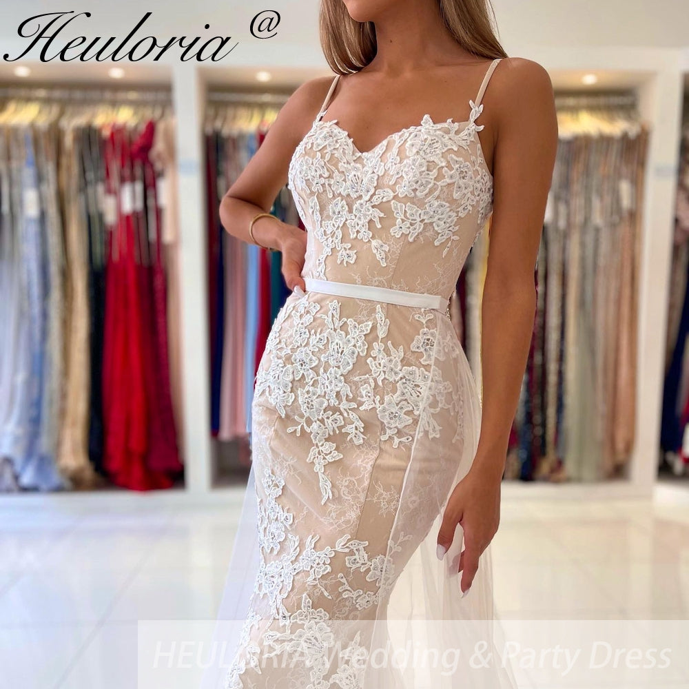 New Mermaid Sexy Prom Dresses Long for Applique with Detachable Train Formal Evening Dress Party Birthday Gowns Customized Made