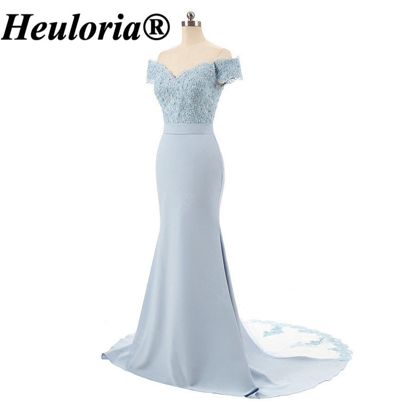 heuloria-Off-the-Shoulder Lace Mermaid Evening Dress with Illusion Train-ed-85