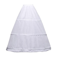 A-Line Slip Ankle-Length 1 Tiers Petticoats A Line Style underskirt 3 loops for bride