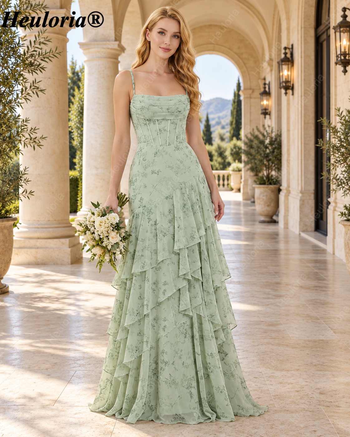 heuloria-Dusty Sage Floral Corset Bridesmaid Dress with Tiered Ruffles-ed-648