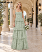 heuloria-Floral Print Tiered A-Line Bridesmaid Dress with Corset Bodice-ed-647