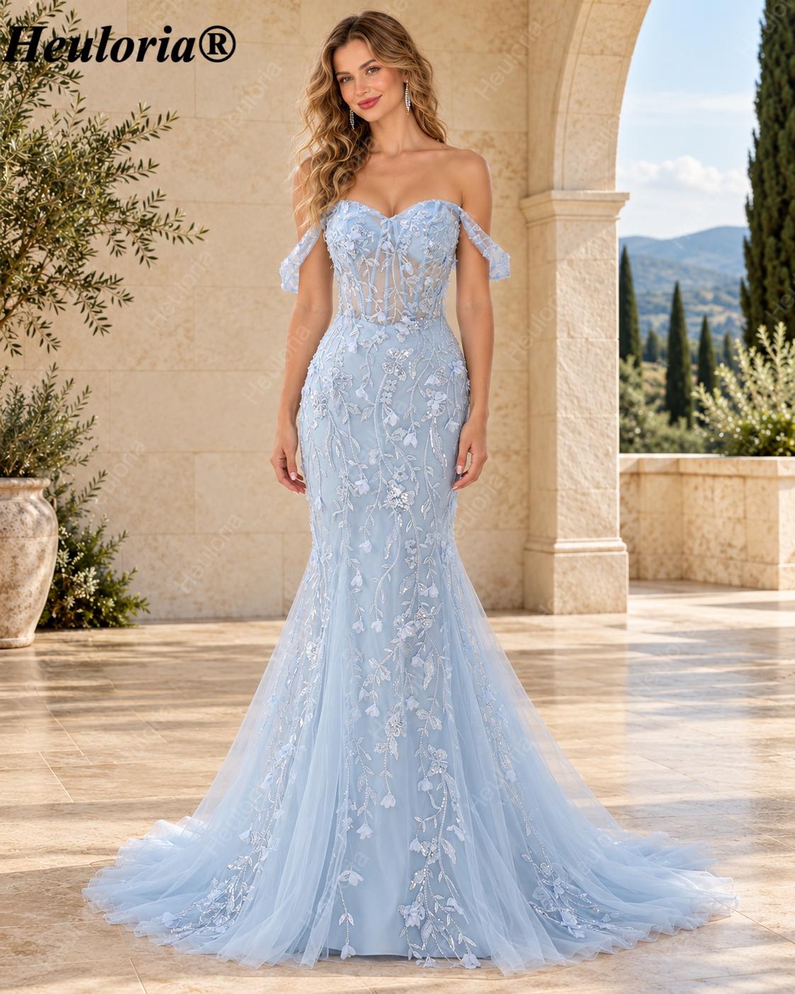 heuloria-Off-the-Shoulder Floral Mermaid Prom Dress with Sheer Corset-ed-427