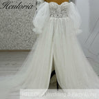 elegant A line wedding dress off shoulder lace beading bride dress Robe De Mariee Wedding Bride Dress long train AL-1008