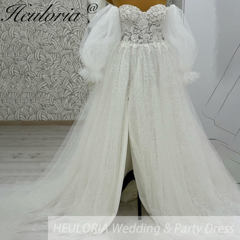 elegant A line wedding dress off shoulder lace beading bride dress Robe De Mariee Wedding Bride Dress long train AL-1008