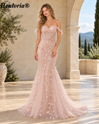 heuloria-Off-the-Shoulder Floral Mermaid Prom Dress with Sheer Corset-ed-427