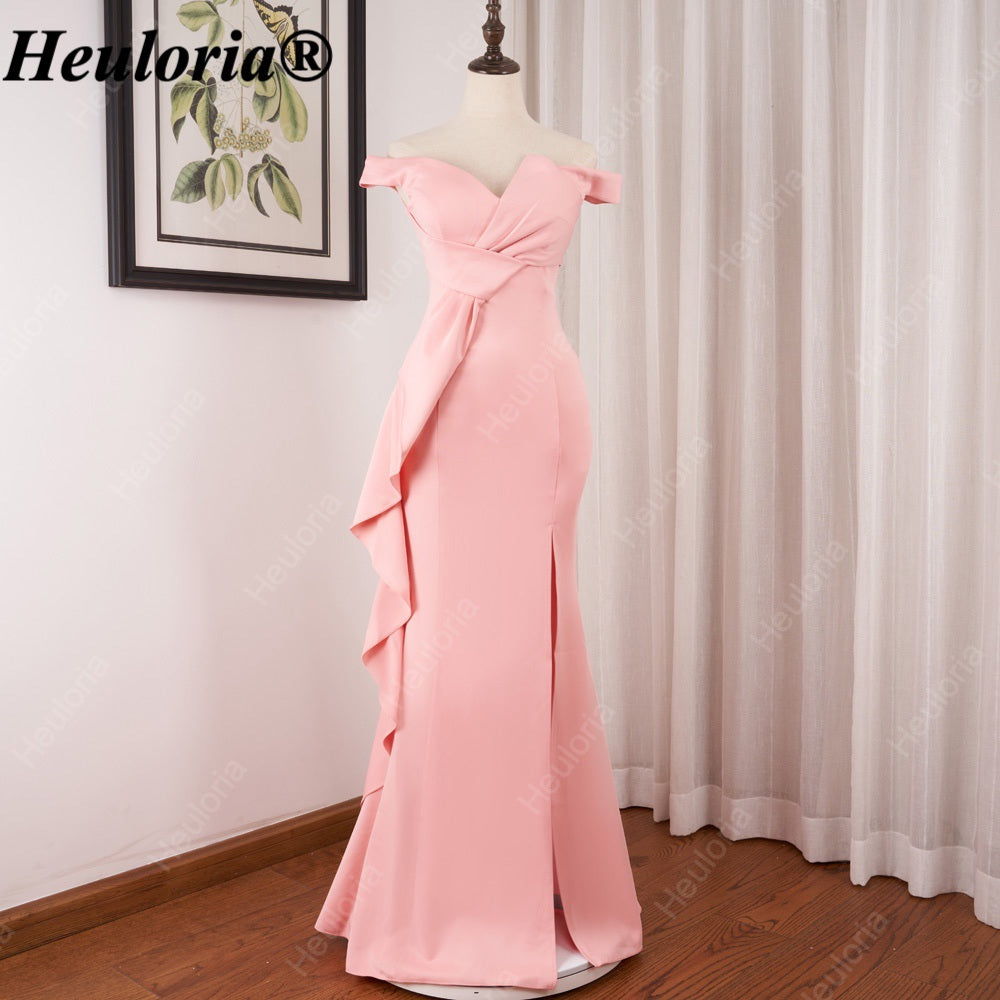 heuloria-Off-the-Shoulder Ruffle Mermaid Evening Dress with Slit-ed-9