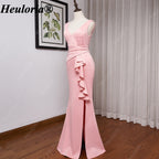 heuloria-V-Neck Satin Mermaid Evening Dress with Cascading Ruffle and Slit-ed-10