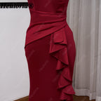 heuloria-V-Neck Satin Mermaid Evening Dress with Cascading Ruffle and Slit-ed-10