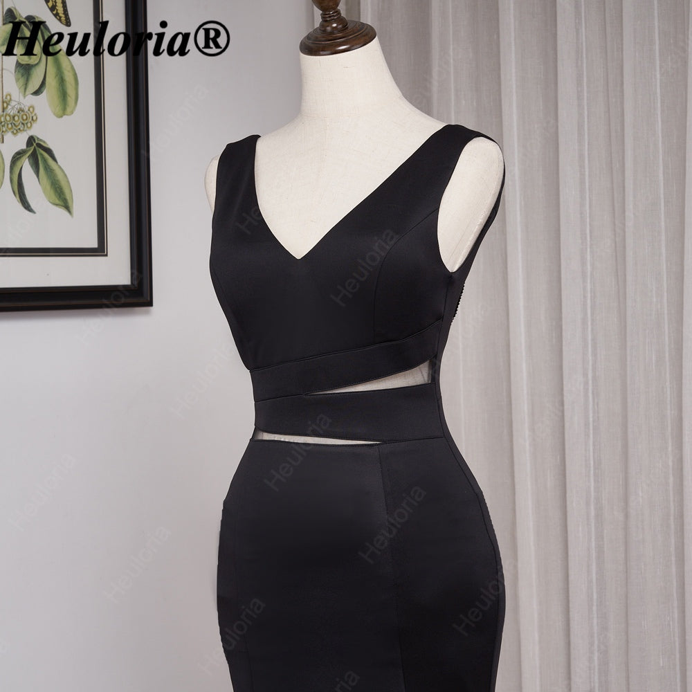 heuloria-V-Neck Cutout Mermaid Evening Dress with Beaded Back-ed-14