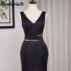 heuloria-V-Neck Cutout Mermaid Evening Dress with Beaded Back-ed-14