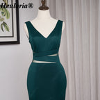 heuloria-V-Neck Cutout Mermaid Evening Dress with Beaded Back-ed-14