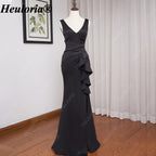 heuloria-V-Neck Satin Mermaid Evening Dress with Cascading Ruffle and Slit-ed-10