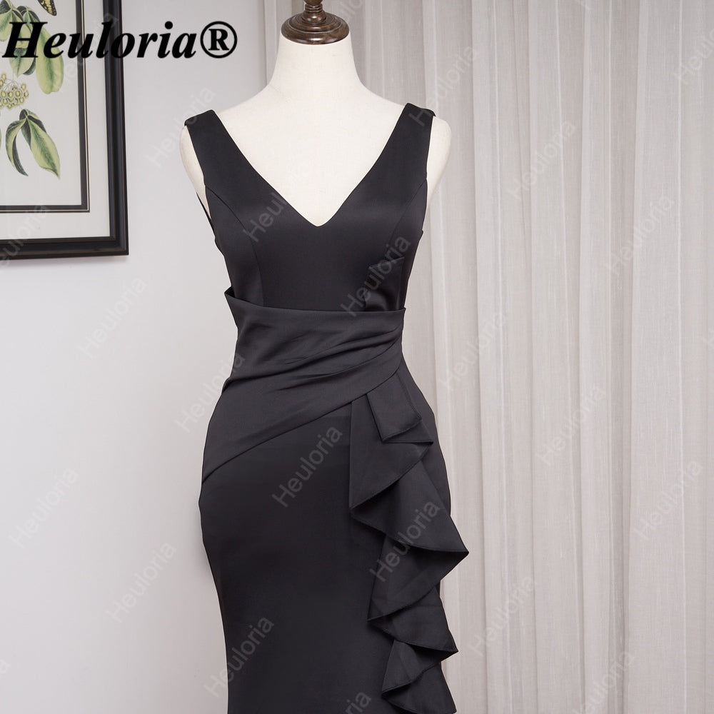 heuloria-V-Neck Satin Mermaid Evening Dress with Cascading Ruffle and Slit-ed-10