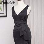 heuloria-V-Neck Satin Mermaid Evening Dress with Cascading Ruffle and Slit-ed-10