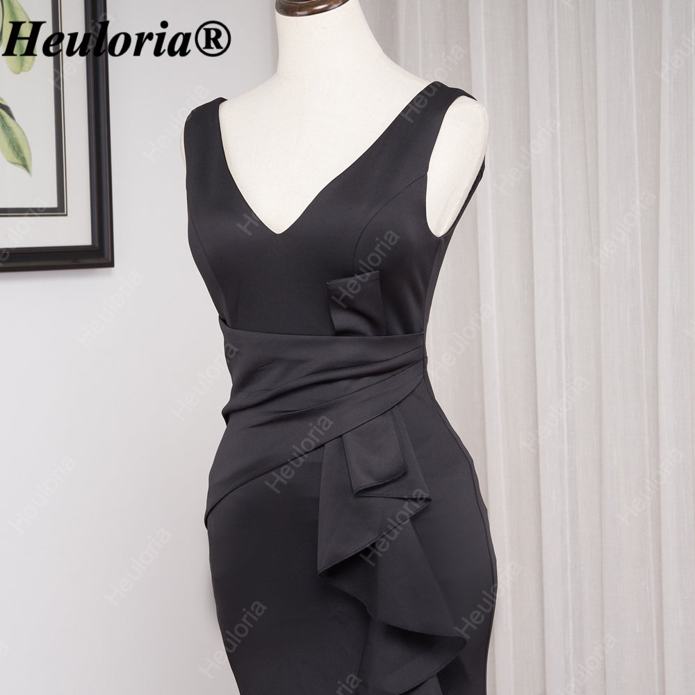 heuloria-V-Neck Satin Mermaid Evening Dress with Cascading Ruffle and Slit-ed-10
