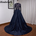 heuloria-Long Sleeve Sequin Evening Dress with Overskirt and Train-ed-58-2