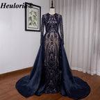 heuloria-Long Sleeve Sequin Evening Dress with Overskirt and Train-ed-58-2