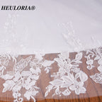 HEULORIA Exquisite Mermaid Lace Wedding Dress with Illusion Long Sleeves and Plunging Neckline ME-620