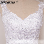 HEULORIA vintage Mermaid Wedding Dress sweetheart lace beading bride dress Robe de mariage customize ME-622