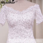 HEULORIA off shoulder Mermaid Wedding Dresses lace up plus size Bride Dress Robe de mariage customize ME-51009