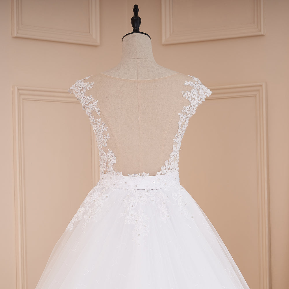 HEULORIA Princess Ball Gown Wedding Dress sleeveless bride dress Sweetheart plus size robe de mariee Lace beading Wedding Bridal Gown BA-586