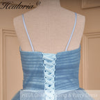 HEULORIA elegant  A line wedding dress shinny tulle bride dress Robe De Mariee Wedding Bride Dress AL-799