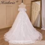 Elegant A line Wedding Dress off shoulder lace bride dress robe de mariee Bridal Gown AL-901