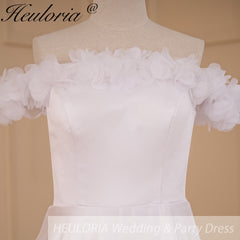 HEULORIA elegant off shoulder wedding dress lace Princess bridal dress Robe De Mariee Wedding Bride Dress AL-706