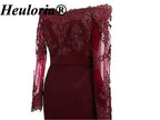 heuloria-Burgundy Off-the-Shoulder Lace Mermaid Evening Dress with Long Sleeves-ed-77