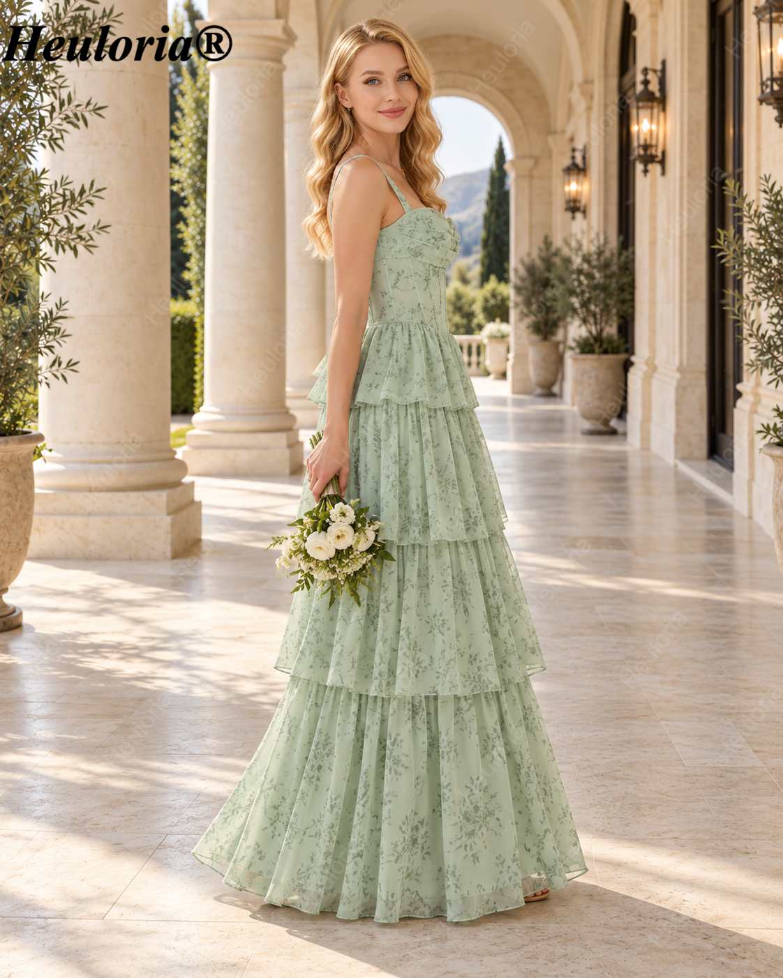 heuloria-Floral Print Tiered A-Line Bridesmaid Dress with Corset Bodice-ed-647