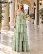heuloria-Sage Green Floral Sweetheart Tiered Bridesmaid Dress-ed-566-1