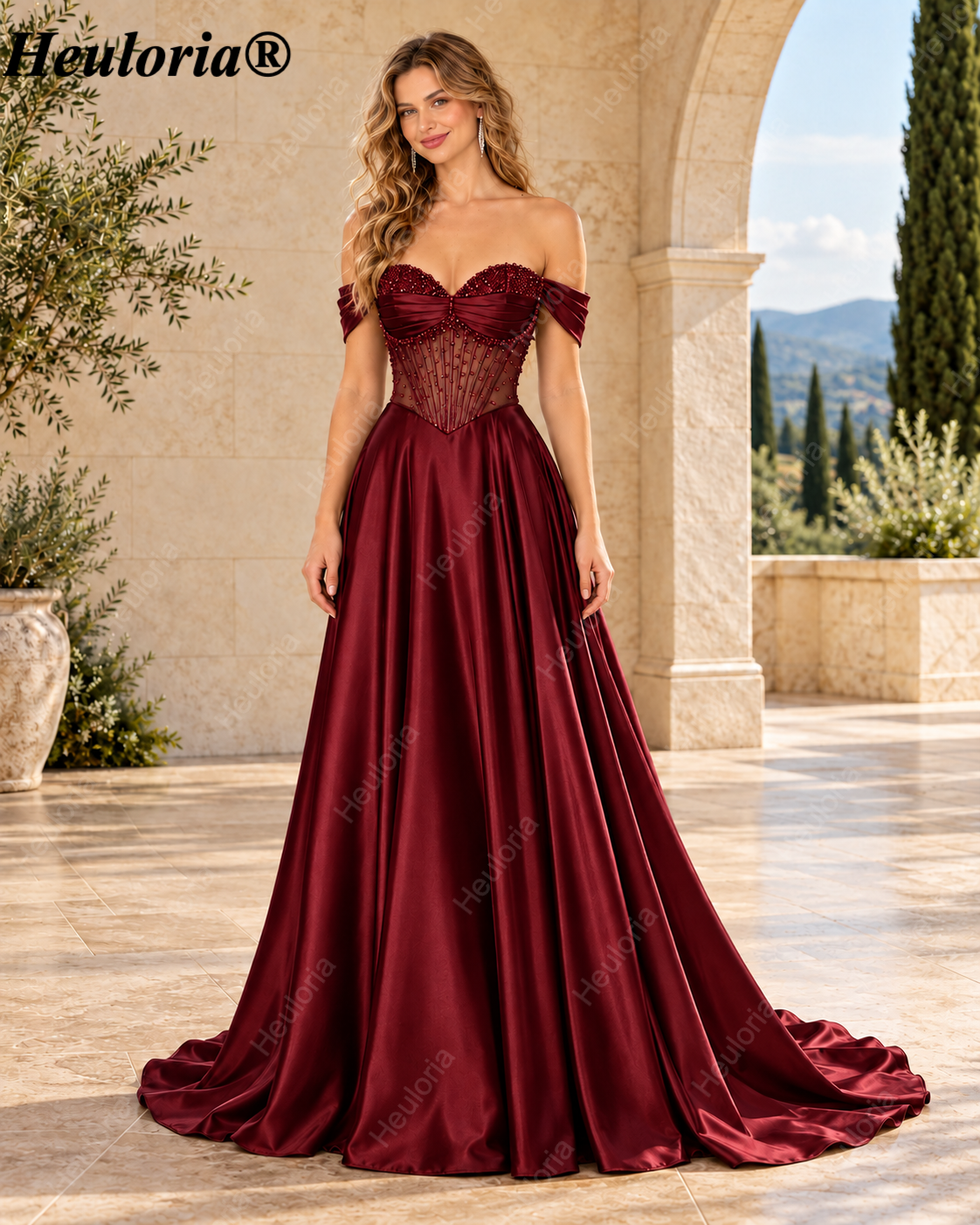 heuloria-Off-the-Shoulder Beaded Corset Satin A-Line Prom Dress with Slit-ed-197