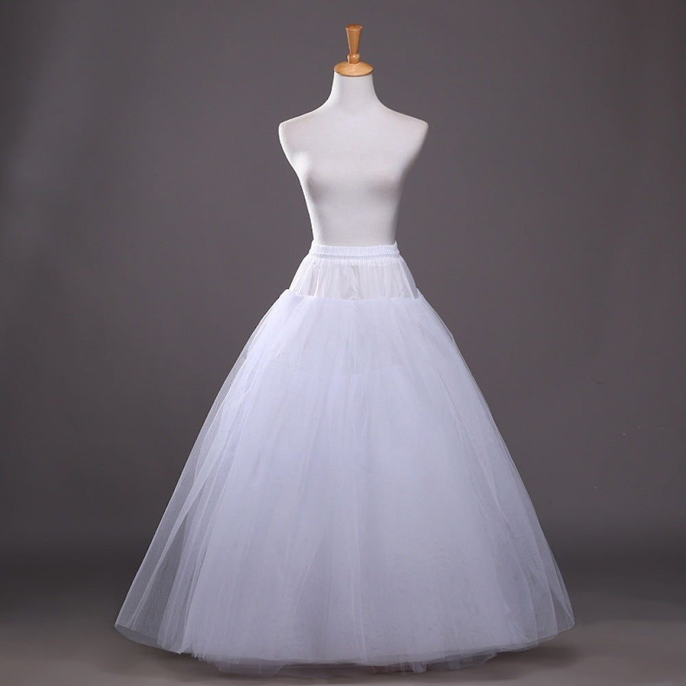 A-Line Slip Floor-Length 3 Tiers Petticoats for  A Line Style for bride Imagen principal del producto