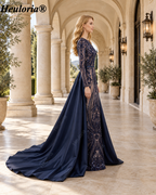 heuloria-Long Sleeve Sequin Evening Dress with Overskirt and Train-ed-58-2