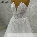elegant A line wedding dress Sweetheart lace beading bride dress Robe De Mariee Wedding Bride Dress long train AL-1034