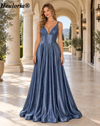 heuloria-Deep V-Neck Glitter A-Line Prom Dress with Slit-ed-196