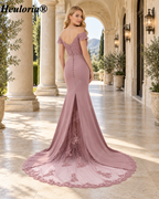 heuloria-Off-the-Shoulder Lace Mermaid Evening Dress with Illusion Train-ed-85