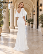 heuloria-V-Neck Sequin Evening Dress with Flutter Sleeves-ed-50