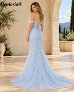 heuloria-Off-the-Shoulder Floral Mermaid Prom Dress with Sheer Corset-ed-427