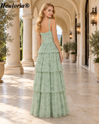 heuloria-Floral Print Tiered A-Line Bridesmaid Dress with Corset Bodice-ed-647