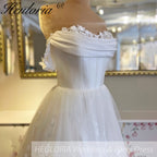 HEULORIA  a line Wedding Dress 3D flower Lace bridal dress  off shoulder Customized AL-725