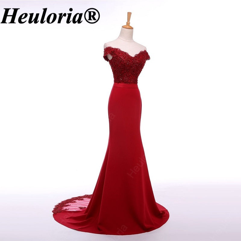 heuloria-Off-the-Shoulder Lace Mermaid Evening Dress with Illusion Train-ed-85