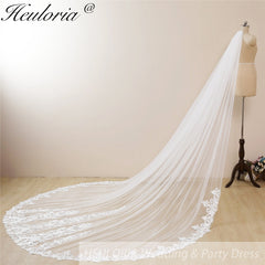 Cathedral Wedding Veil Lace bridal veil with Metal Comb Length 300cm width 300cm for Bride VL-131