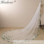 Cathedral Wedding Veil Lace bridal veil with Metal Comb Length 300cm width 300cm for Bride VL-104