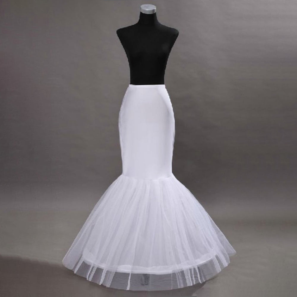 Mermaid and Trumpet Gown Slip Floor-Length 2 Tiers Petticoats Imagen principal del producto