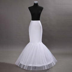 Mermaid and Trumpet Gown Slip Floor-Length 2 Tiers Petticoats