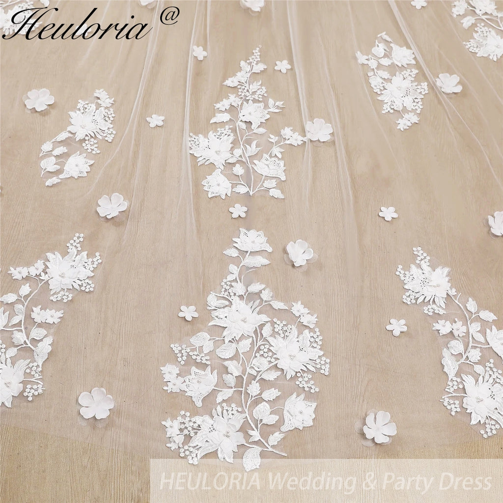 Cathedral Wedding Veil Lace bridal veil with Metal Comb Length 300cm width 300cm for Bride VL-129